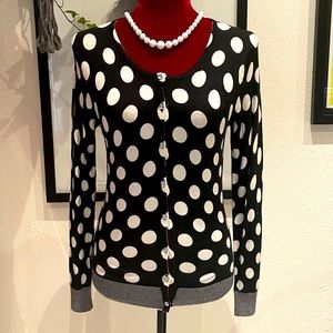 “Escio” polkadot knitted Cardigan Size petit small